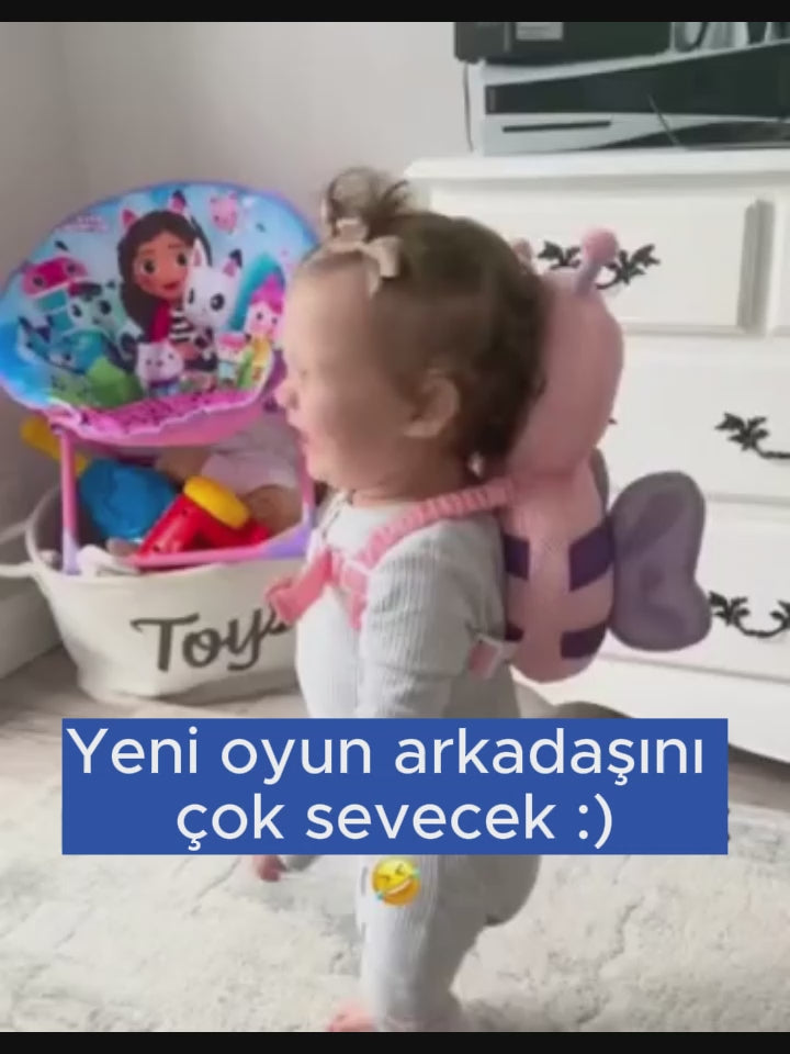 Sevimli Kelebek Bebek Kafa Koruyucu Yastık